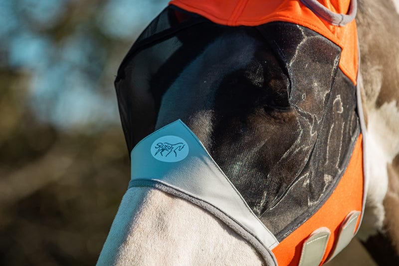 Swish Horse Fly Mask - Orange