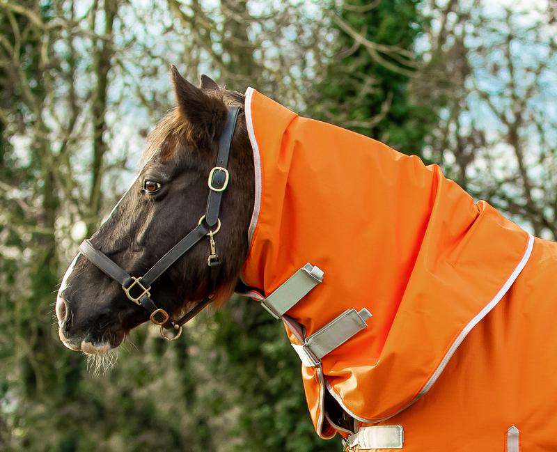 Swish 50G Orange Turnout Rug Neck Cover