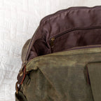 Monogrammed Luxury Waxed Canvas Holdall