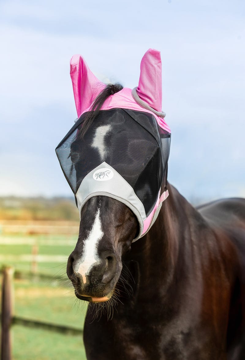 Swish Horse Fly Mask - Baby Pink