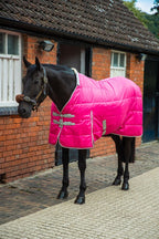 Swish 100G Stable Rug With Detachable Neck - Hi Vis Pink