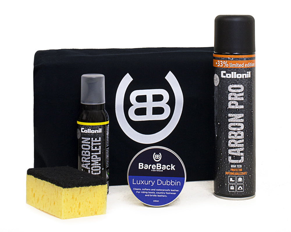 Bareback Footwear Waxed Leather Boots Care Package