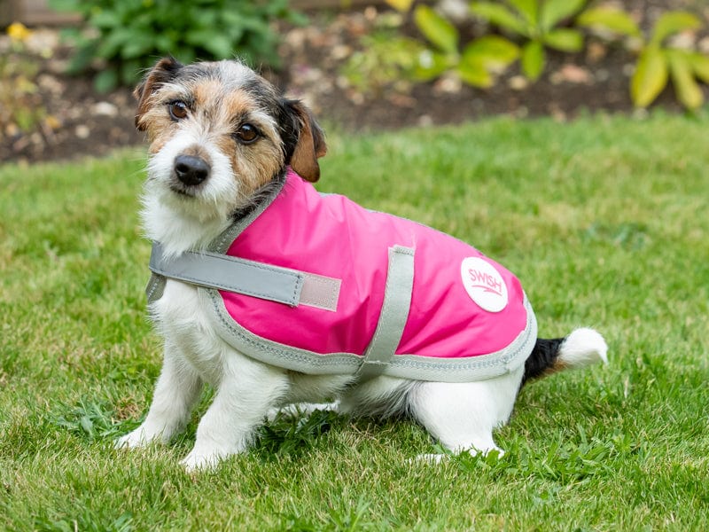 Swish Waterproof Dog Coat - Raspberry