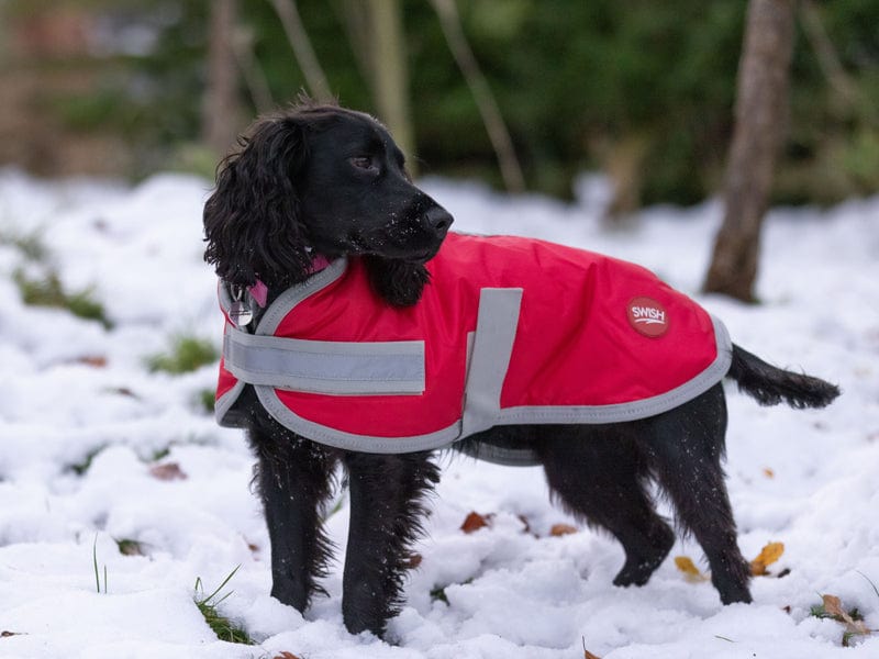 Swish Waterproof Dog Coat - Red