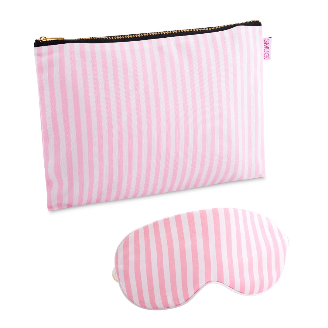 Satin Sleep Mask & Accessories Bag Set