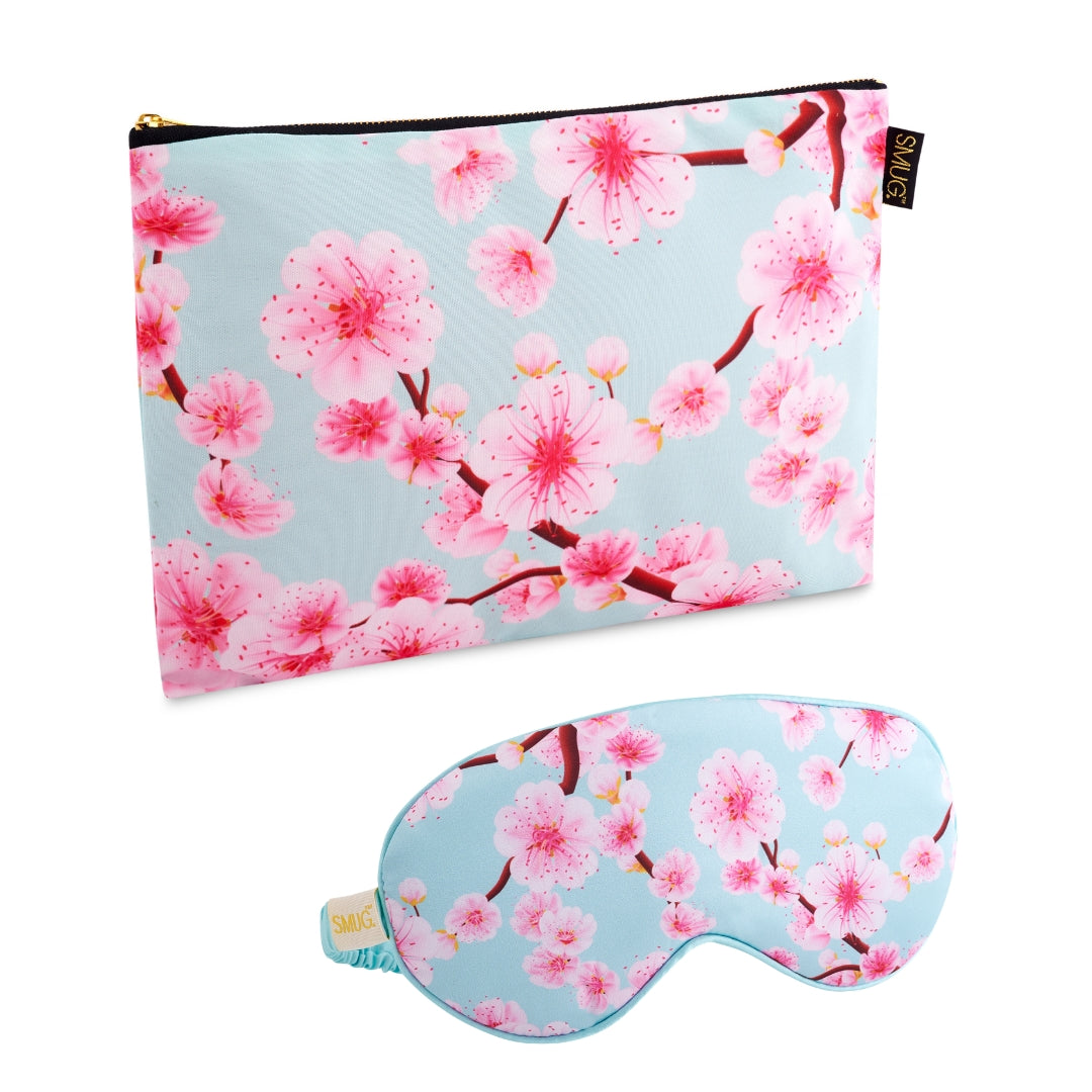 Satin Sleep Mask & Accessories Bag Set