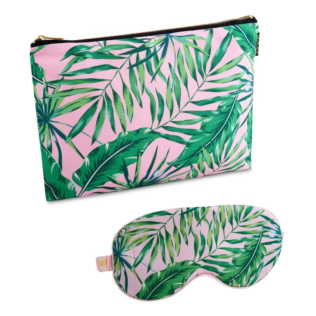 Satin Sleep Mask & Accessories Bag Set