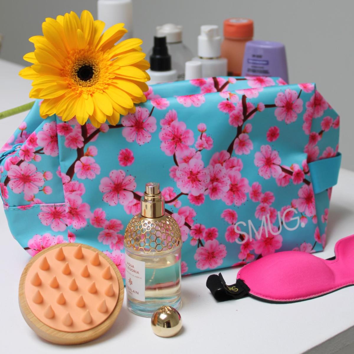 Wash Bag and Satin Sleep Mask Collection
