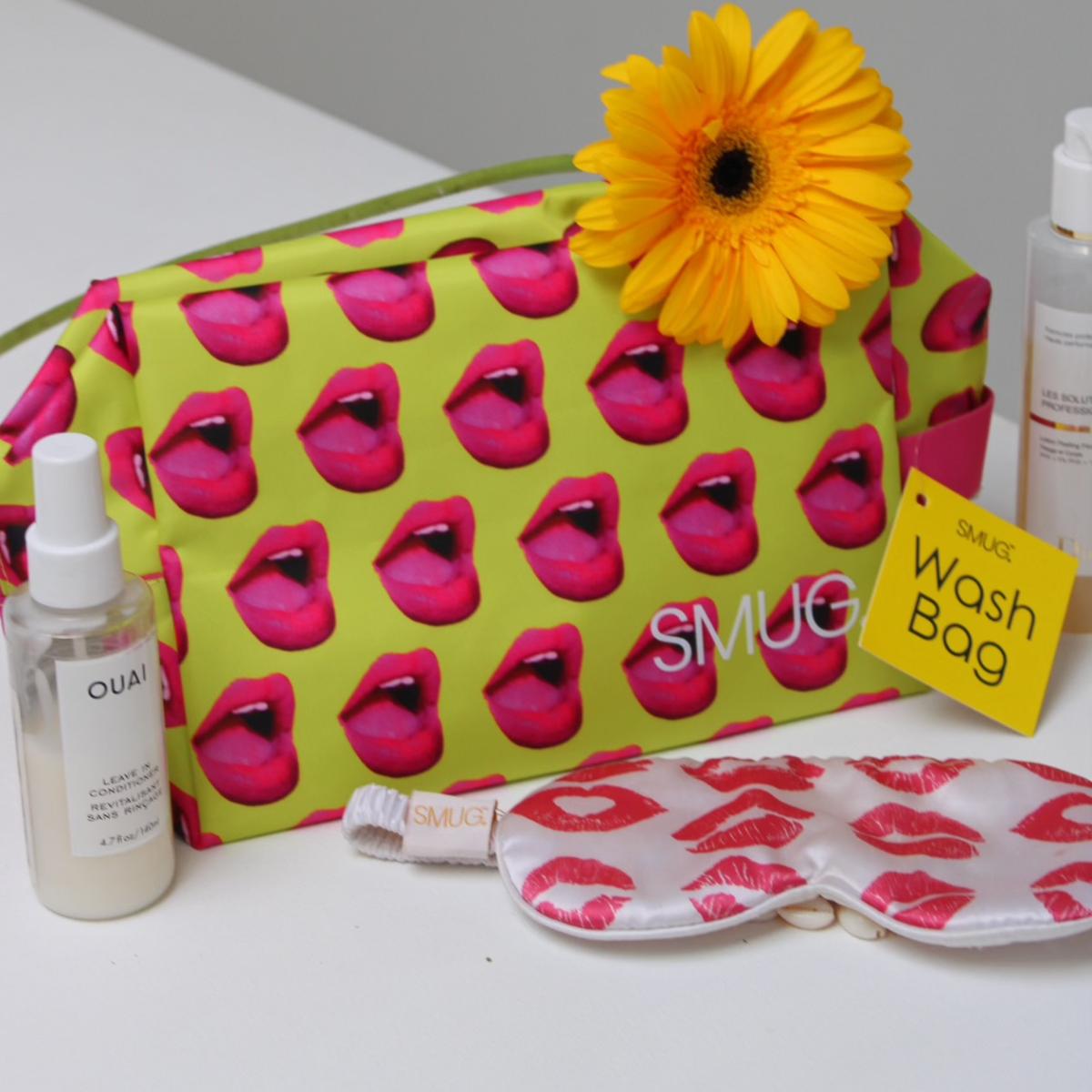 Wash Bag and Satin Sleep Mask Collection