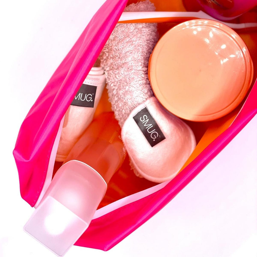 Wash Bag and Satin Sleep Mask Collection