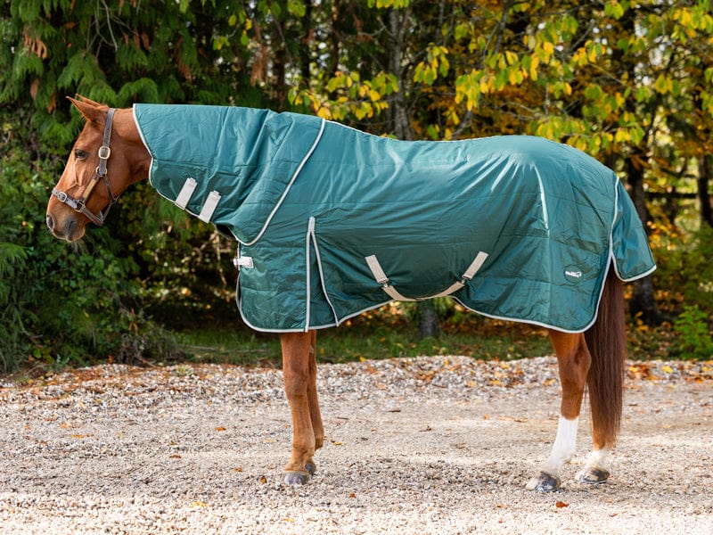 Swish 100G Stable Rug With Detachable Neck - Hunter Green