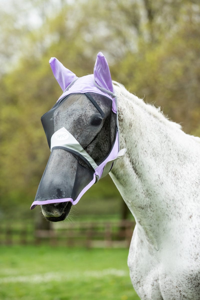 Swish Horse Fly Mask With Nose - Vio