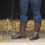 Quebec Waterproof Zip Up Mid Calf Boots - Brown