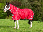 Swish Wide Fit 100G Detachable Neck Turnout Rug - Red