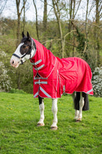 Swish Wide Fit 200G Detachable Neck Turnout Rug - Red