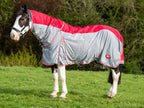 Swish Wide Fit Fly Turnout Combination Rug - Red (Mesh)